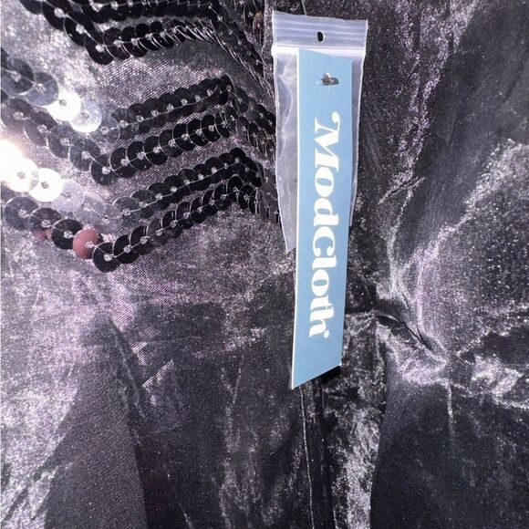 BNWT ModCloth Fanciful Fette Shift Sequin Overlay Dress- size small - Picture 12 of 12